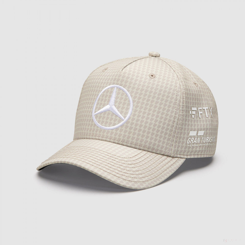 Mercedes Team Lewis Hamilton Col Driver Baseballkappe, natürlich, 2023