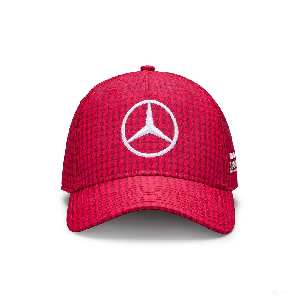 Mercedes Team Lewis Hamilton Col Driver Baseballkappe, Apfelrot, 2023 - FansBRANDS®