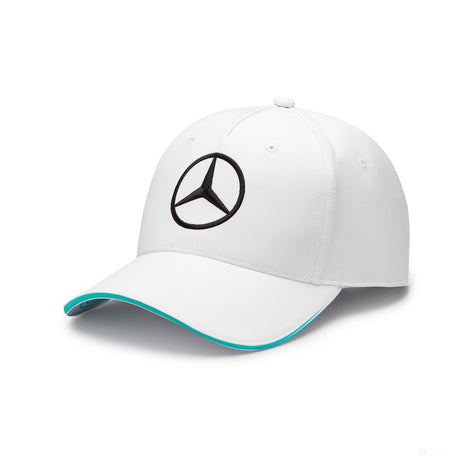 Mercedes Team Team Baseballkappe, weiß, 2023