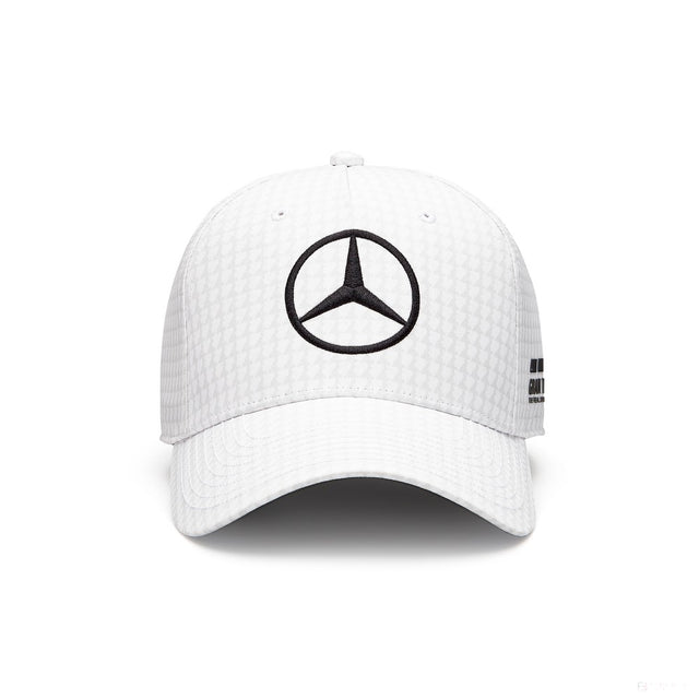 Mercedes Team Kinder Lewis Hamilton Col Driver Baseballkappe, weiß, 2023 - FansBRANDS®