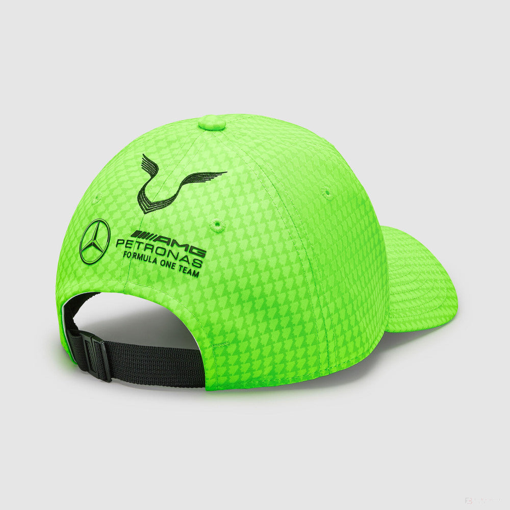 Mercedes Team Kinder Lewis Hamilton Col Driver Baseballkappe, neongrün, 2023 - FansBRANDS®