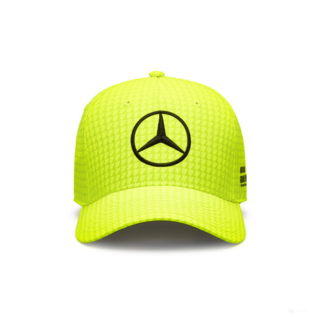 Mercedes Team Kinder Lewis Hamilton Col Driver Baseballkappe, neongelb, 2023 - FansBRANDS®