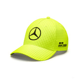 Mercedes Team Kinder Lewis Hamilton Col Driver Baseballkappe, neongelb, 2023