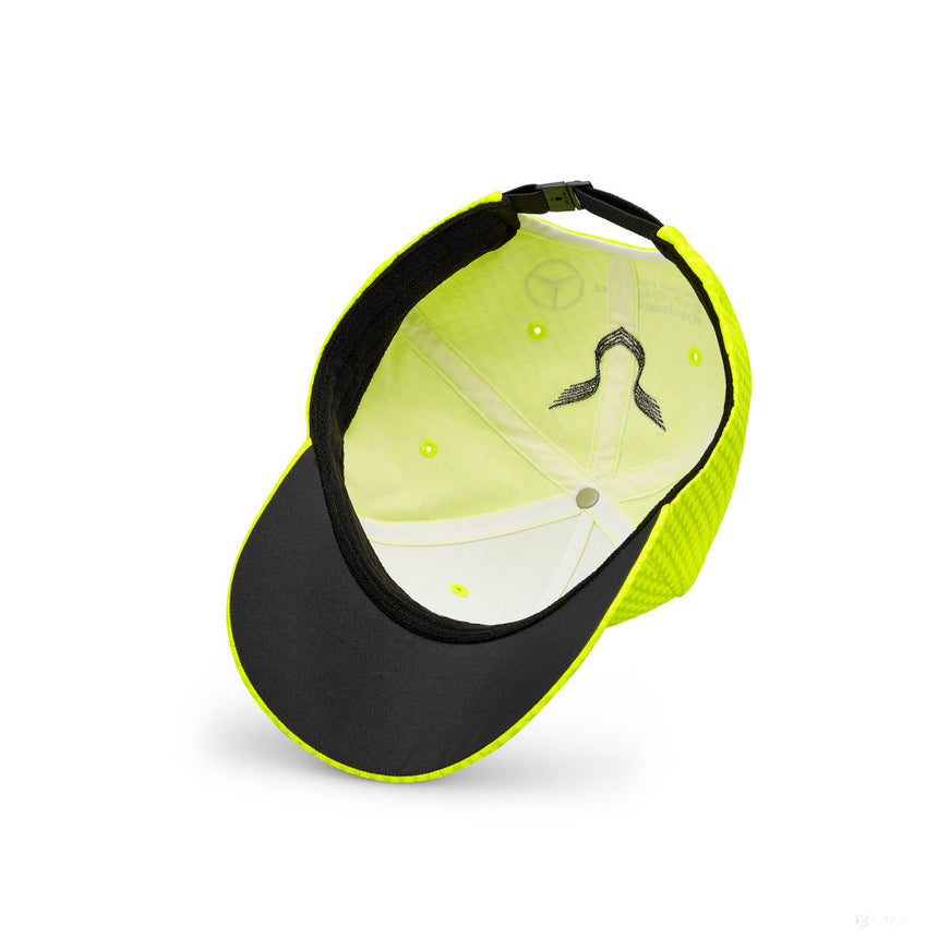 Mercedes Team Kinder Lewis Hamilton Col Driver Baseballkappe, neongelb, 2023 - FansBRANDS®