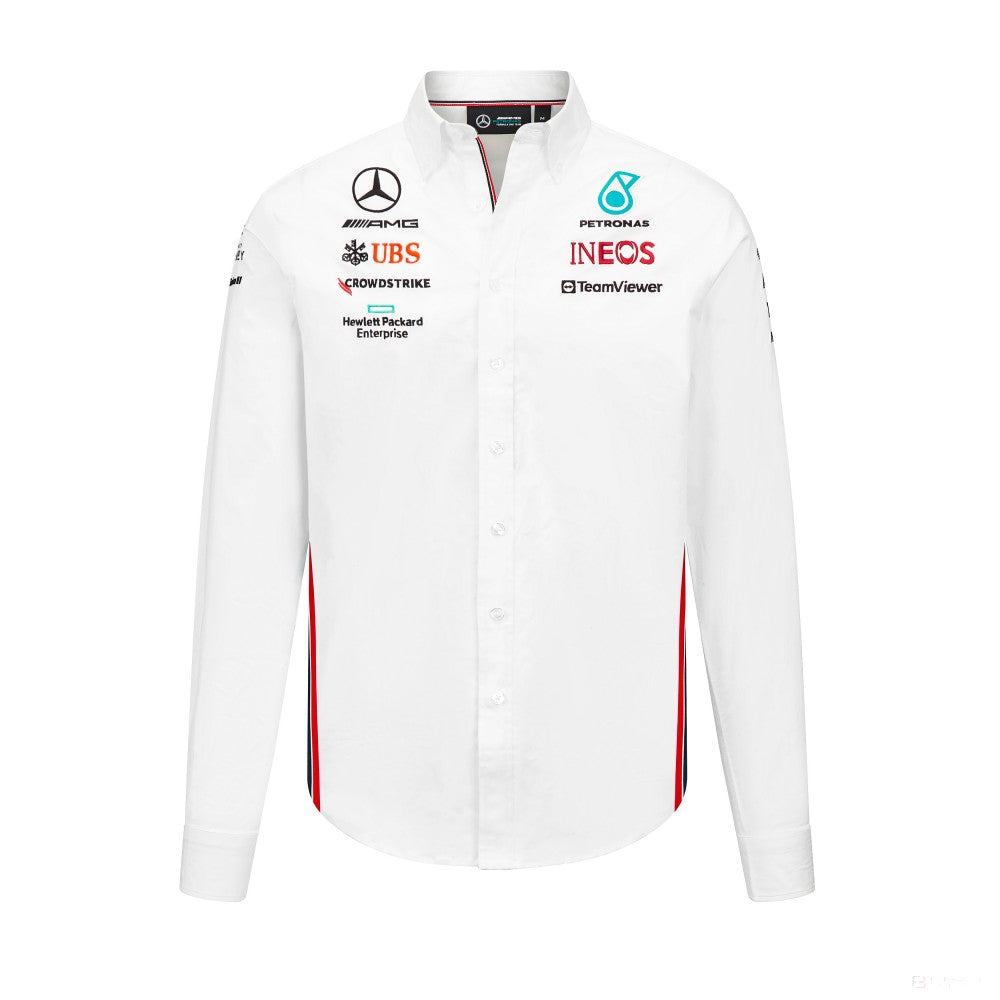 Mercedes Team Herren-Team-Shirt, Weiß, 2023 - FansBRANDS®