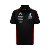 Mercedes Team Herren Polohemd, Schwarz, 2023