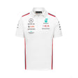 Mercedes Team Herren Polohemd, Weiß, 2023 - FansBRANDS®