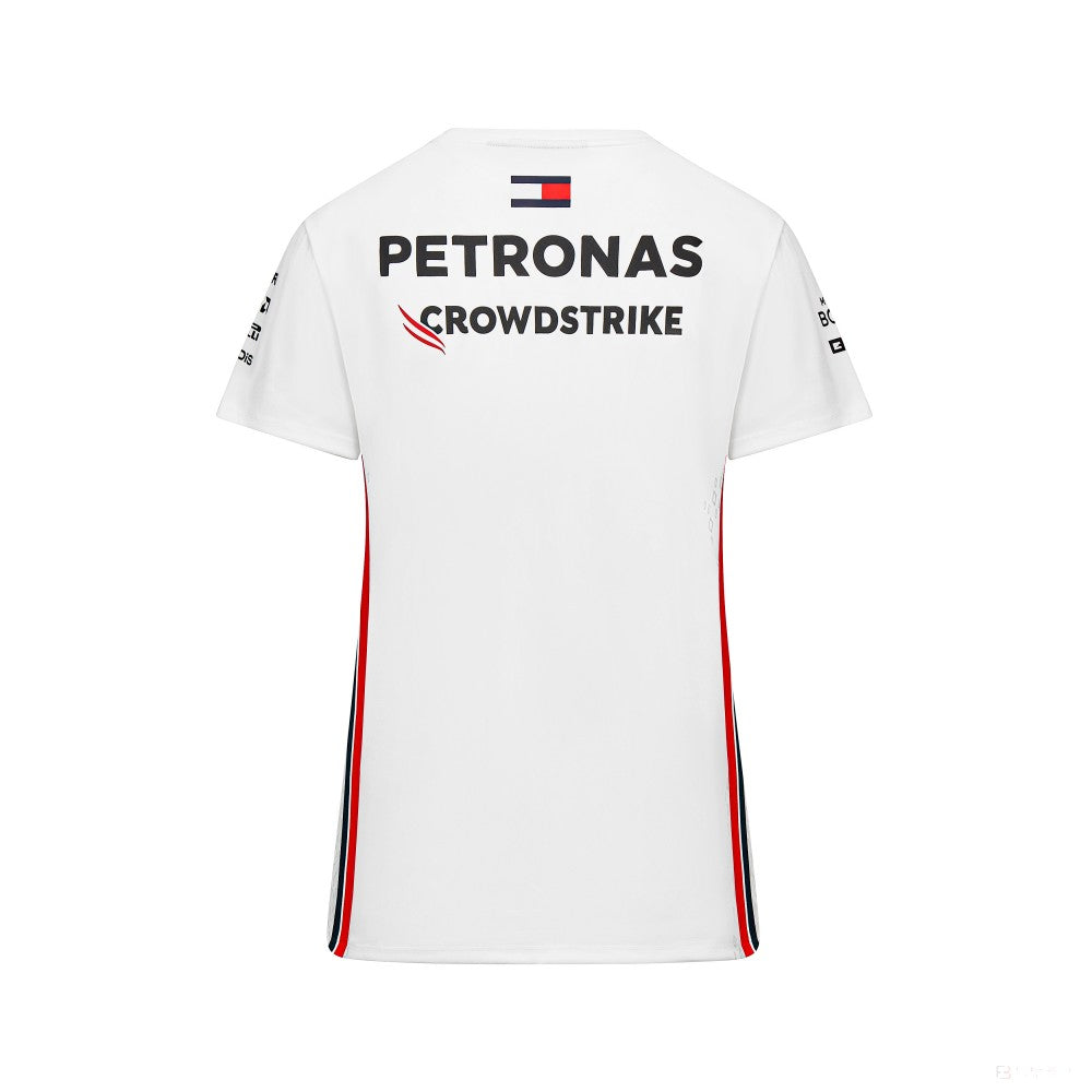 Mercedes Team Womens Driver T-Shirt, Weiß, 2023 - FansBRANDS®