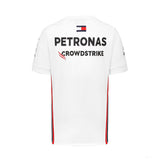Mercedes Team Herren Fahrer T-Shirt, Weiß, 2023