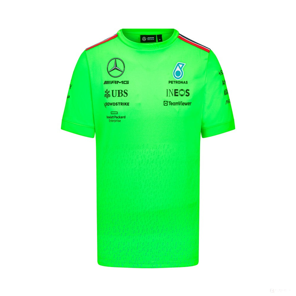 Mercedes Team Set Up T-Shirt, Grün, 2023