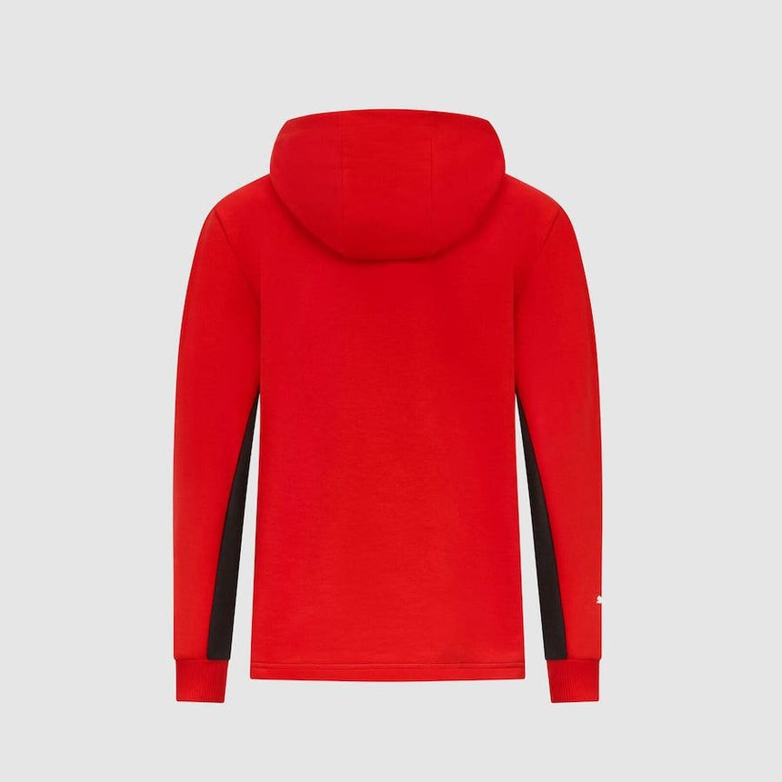 Sudadera con capucha Ferrari, escudo grande, roja
