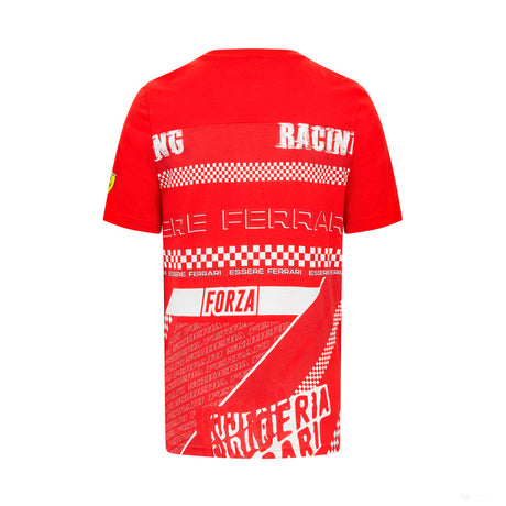 Ferrari t-shirt, graphic, red