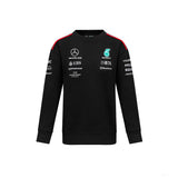Mercedes Team Damen Crew Sweatshirt, Schwarz, 2023