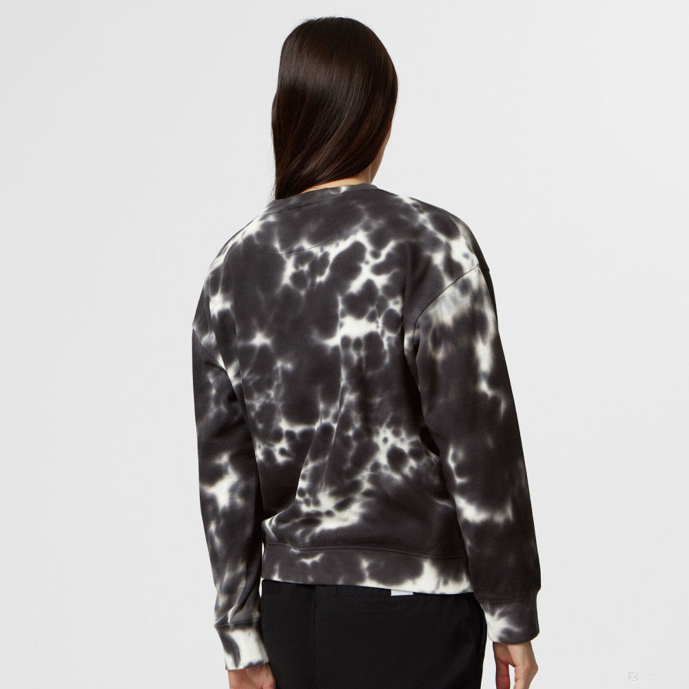 Mercedes Damen Tie Dye Crew, Grau - FansBRANDS®