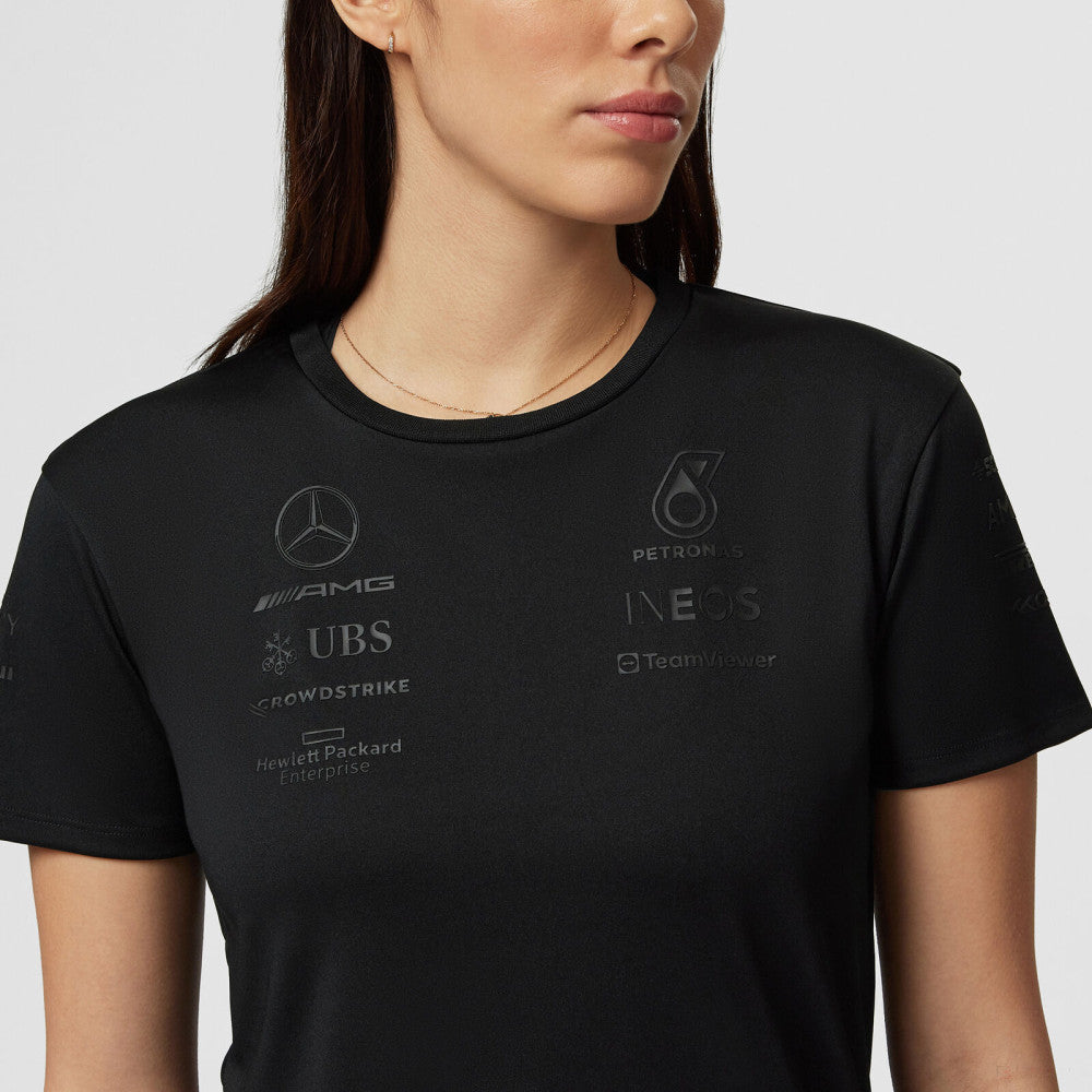 Mercedes t-shirt, womens, stealth, black
