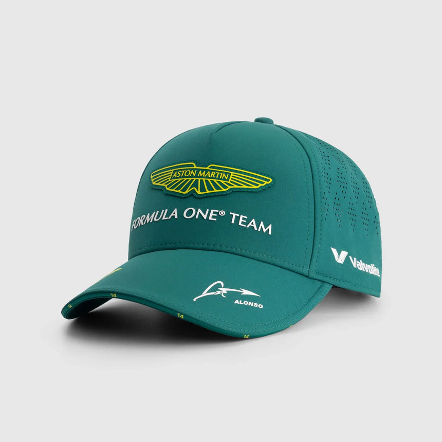 Aston Martin AMF1 Team Kappe Fernando Alonso Grün