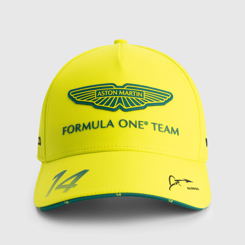 Aston Martin AMF1, team, cap, Fernando Alonso, lime 🔥
