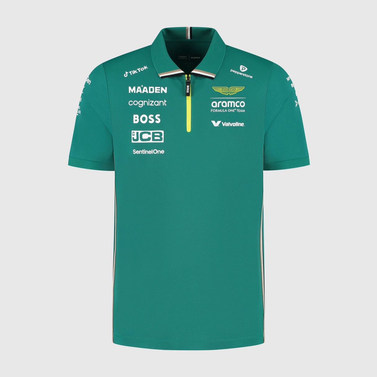 Aston Martin AMF1, Team, Poloshirt, Grün 🔥