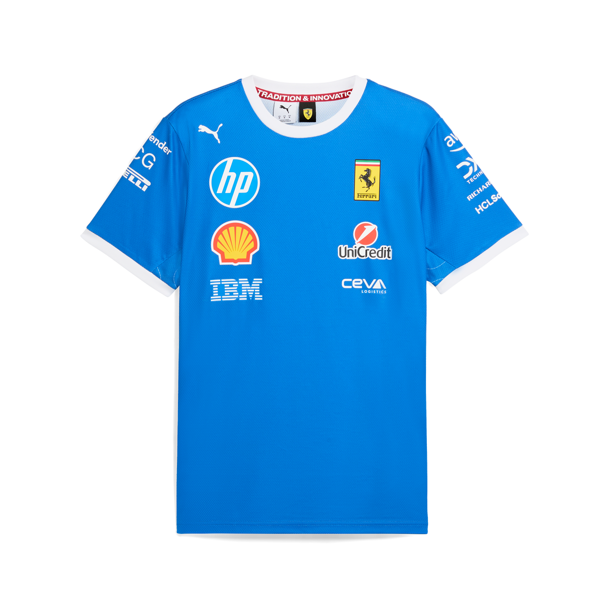 Ferrari Team T-Shirt, Puma, Monza Sonderedition, blau 🔥