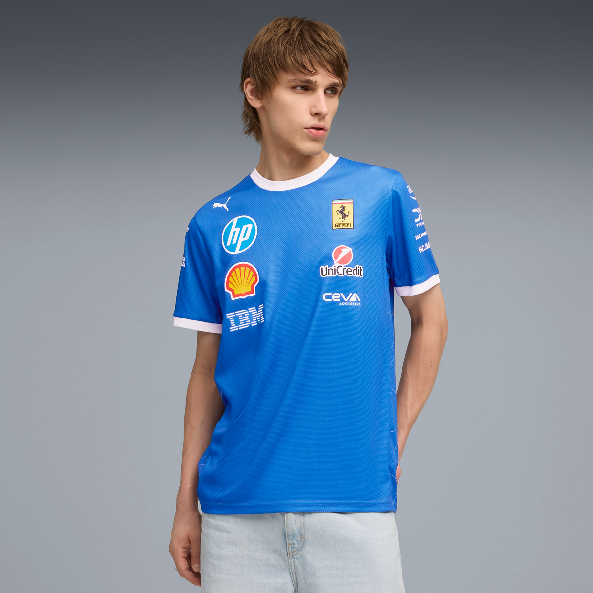 Ferrari Team T-Shirt, Puma, Monza Sonderedition, blau 🔥
