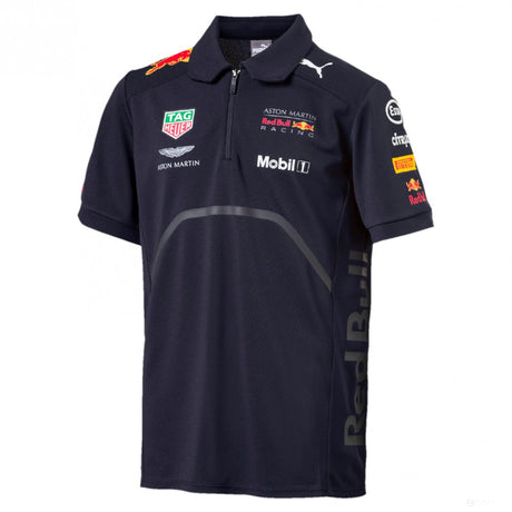 2018, Blau, Red Bull Kinder Team Polo Hemd - FansBRANDS®