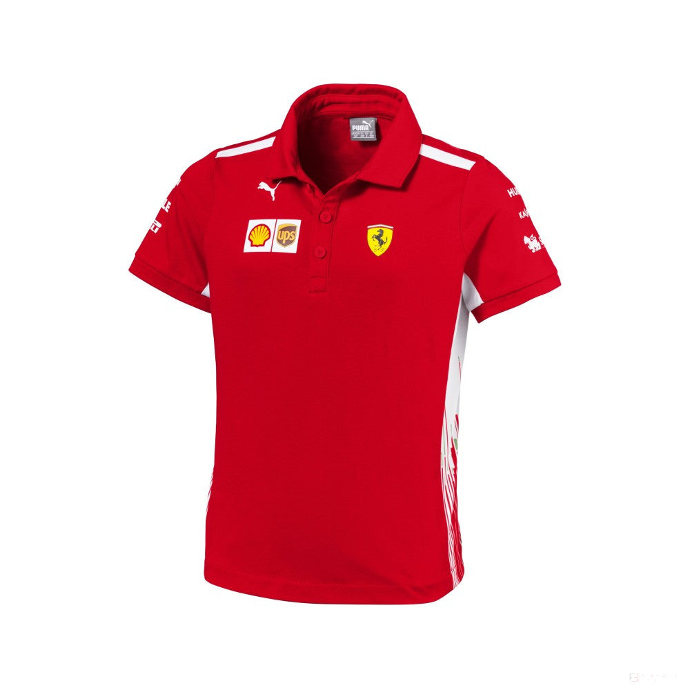 2018, Rot, Ferrari Kinder Team Polo Hemd