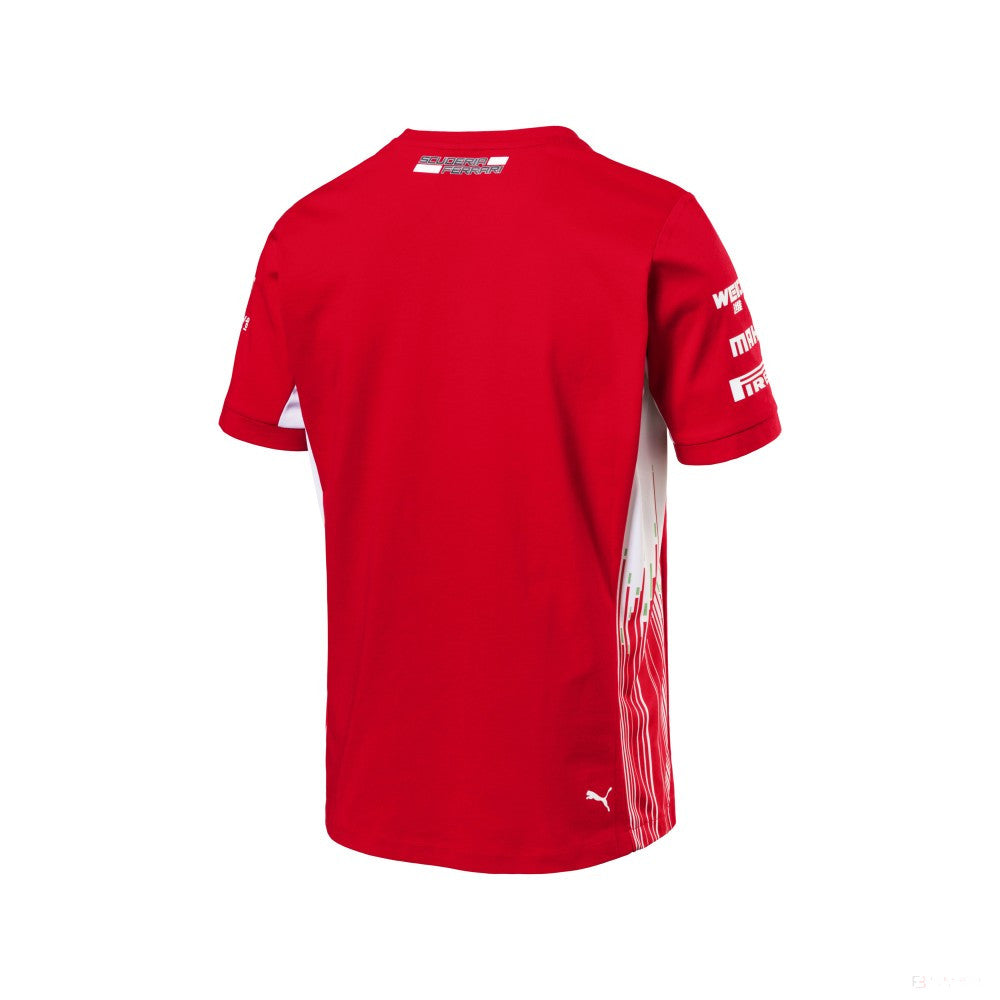 2018, Rot, Ferrari Round Neck Kinder Team T-shirt