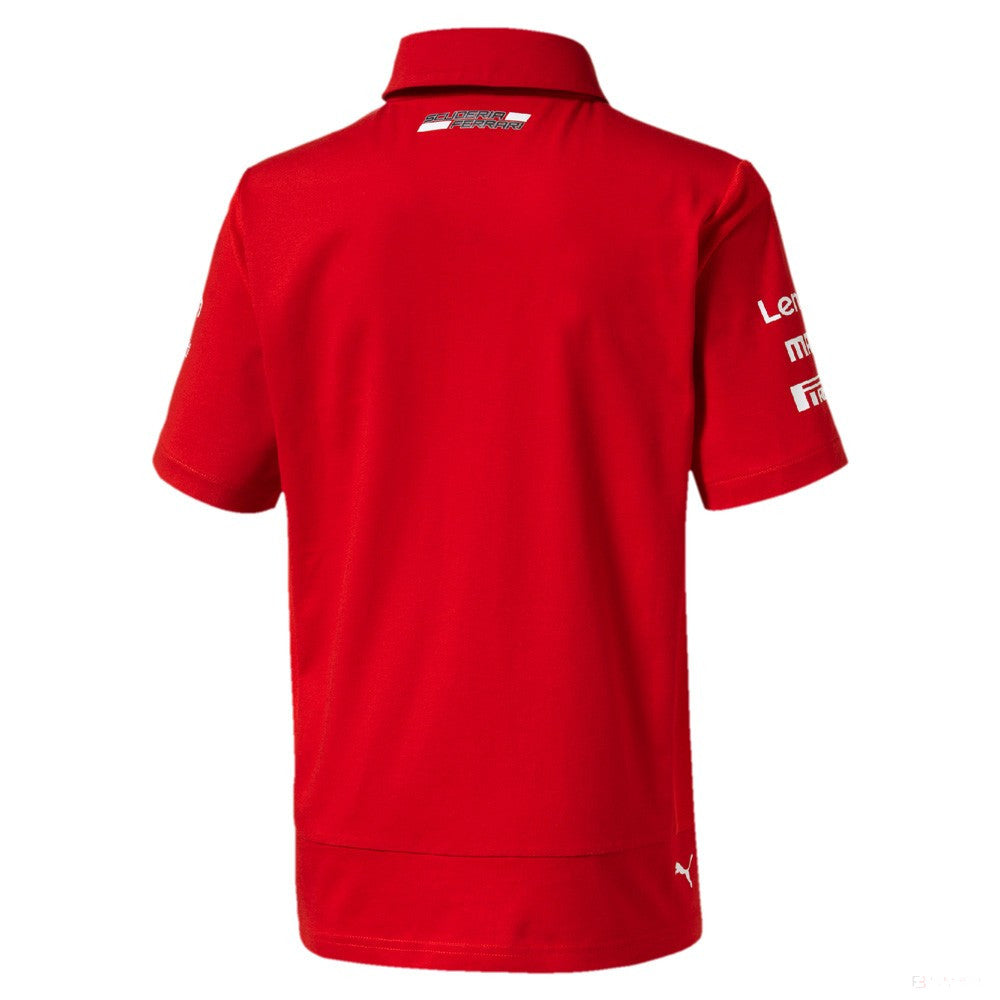2019, Rot, Puma Ferrari Kinder Team Polo Hemd
