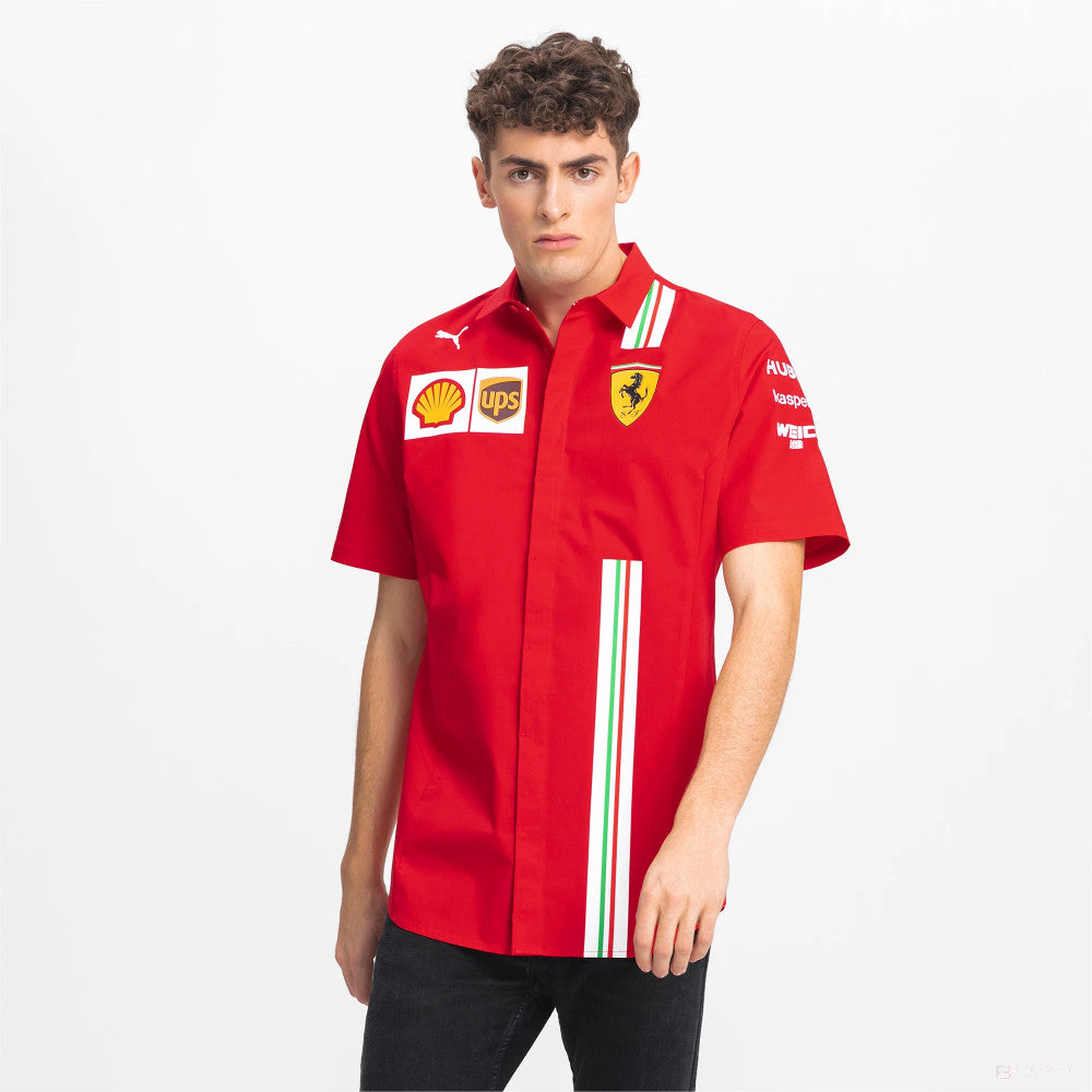2021, Rot, Puma Ferrari Team Shirt - FansBRANDS®