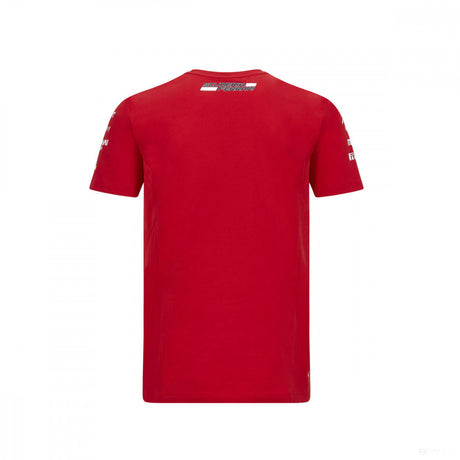 2020, Rot, Puma Ferrari Sebastian Vettel Round Neck T-Shirt