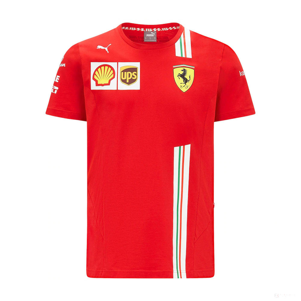 2021, Rot, Puma Ferrari Carlos Sainz T-Shirt - FansBRANDS®