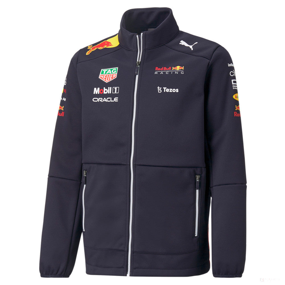 2022, Blau, Red Bull Team Kinder Softshell Jacket