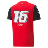 2022, Rot, Puma Ferrari Charles Leclerc Race T-shirt - FansBRANDS®