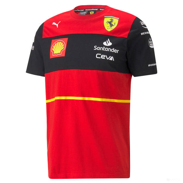 2022, Rot, Puma Ferrari Carlos Sainz Race T-shirt - FansBRANDS®