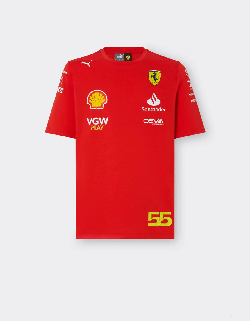 Ferrari t-shirt, Puma, Carlos Sainz, rot - FansBRANDS®