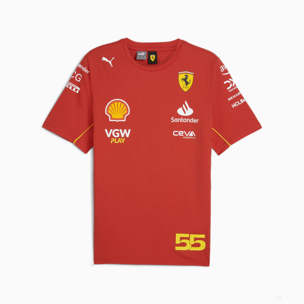 Ferrari t-shirt, Puma, Carlos Sainz, rot