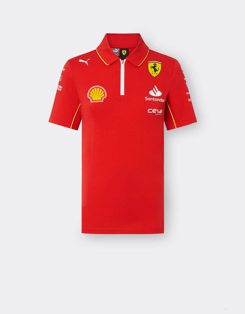 Ferrari polo-shirt, Puma, team, damen, rot, 2024 - FansBRANDS®