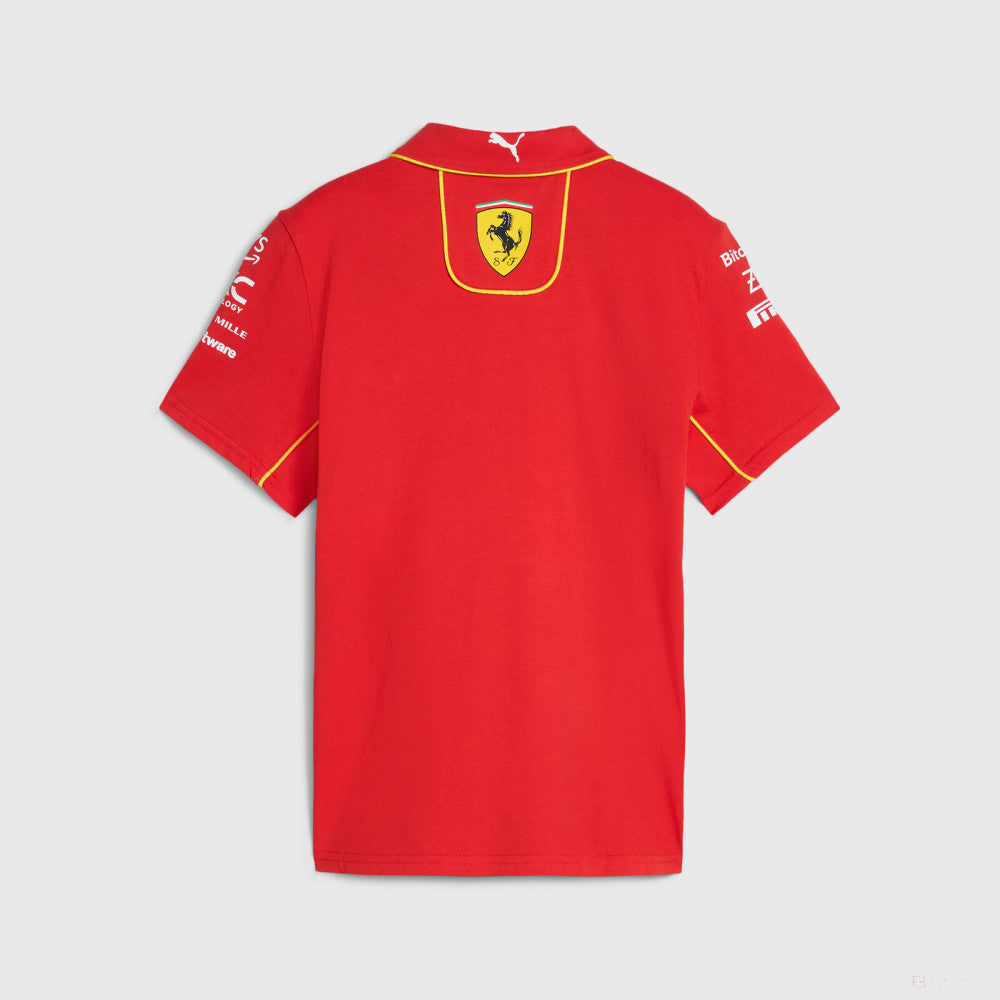 Ferrari polo-shirt, Puma, team, kinder, rot, 2024 - FansBRANDS®
