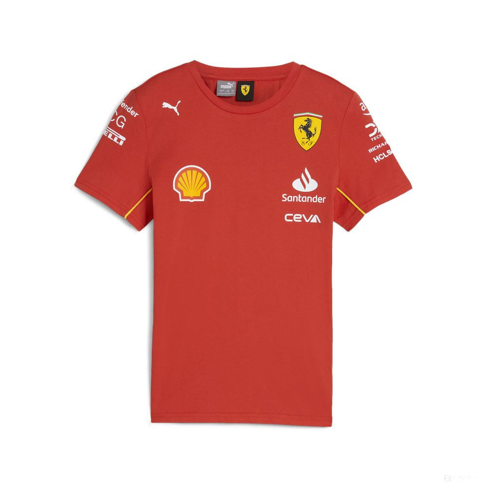 Ferrari t-shirt, Puma, team, kinder, rot, 2024