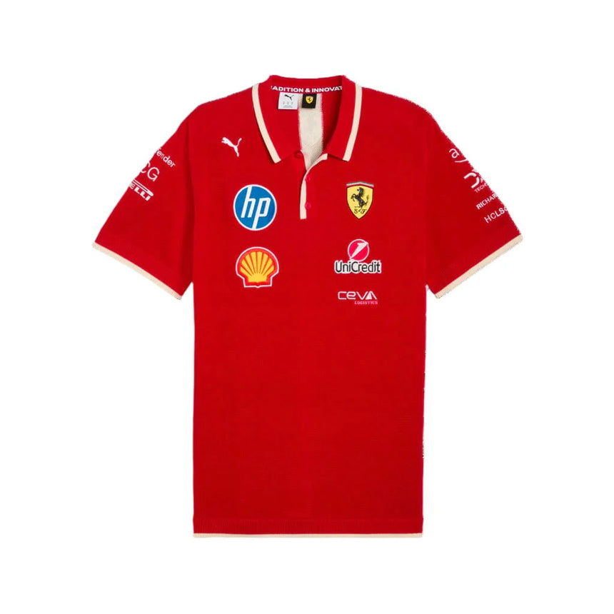 Scuderia Ferrari SE Team gestricktes Poloshirt 🔥