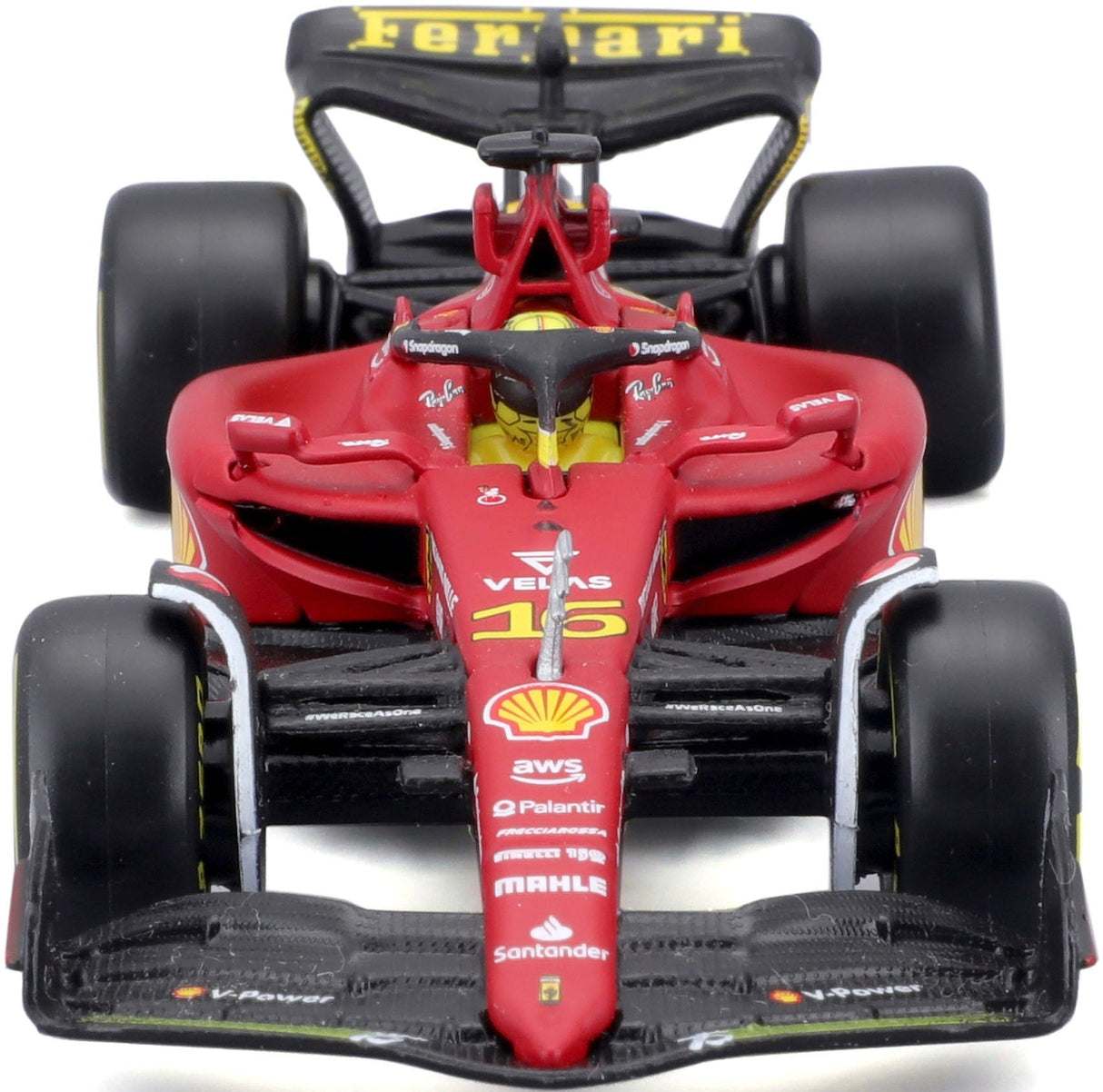 Ferrari-Modellauto, F1-75 GP von Italien, Bburago, 1:24, Charles Leclerc #16, 2022