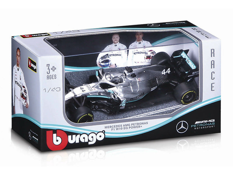Mercedes Modellauto, bburago, Lewis Hamilton #44, W10 EQ Power+