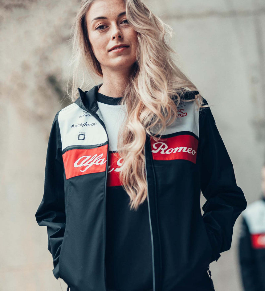2022, Schwarz, Damen, Alfa Romeo Team Regenjacke - FansBRANDS®