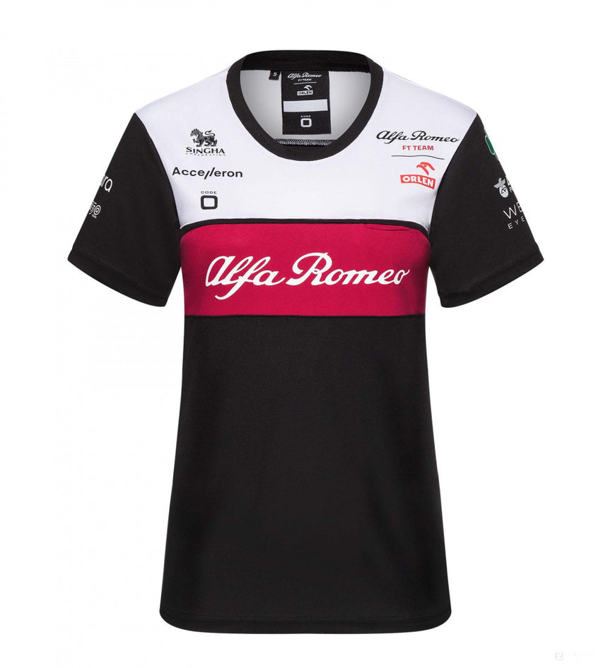 2022, Schwarz, Damen, Alfa Romeo Team T-shirt - FansBRANDS®
