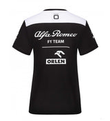 2022, Schwarz, Damen, Alfa Romeo Team T-shirt