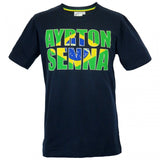 2016, Blau, Senna Round Neck Brazil T-shirt - FansBRANDS®