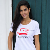 2020, Weiß, Ayrton Senna Damen T-Shirt - FansBRANDS®