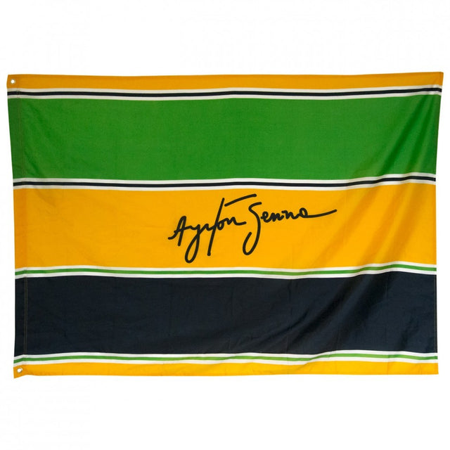 2015, Gelb, 140 x 100 cm, Senna Sturzhelm Flagge - FansBRANDS®