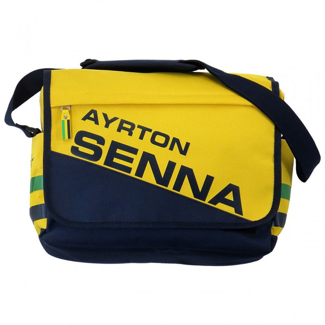 2015, Gelb, 31x35x10 cm, Senna Racing Messenger Tasche - FansBRANDS®