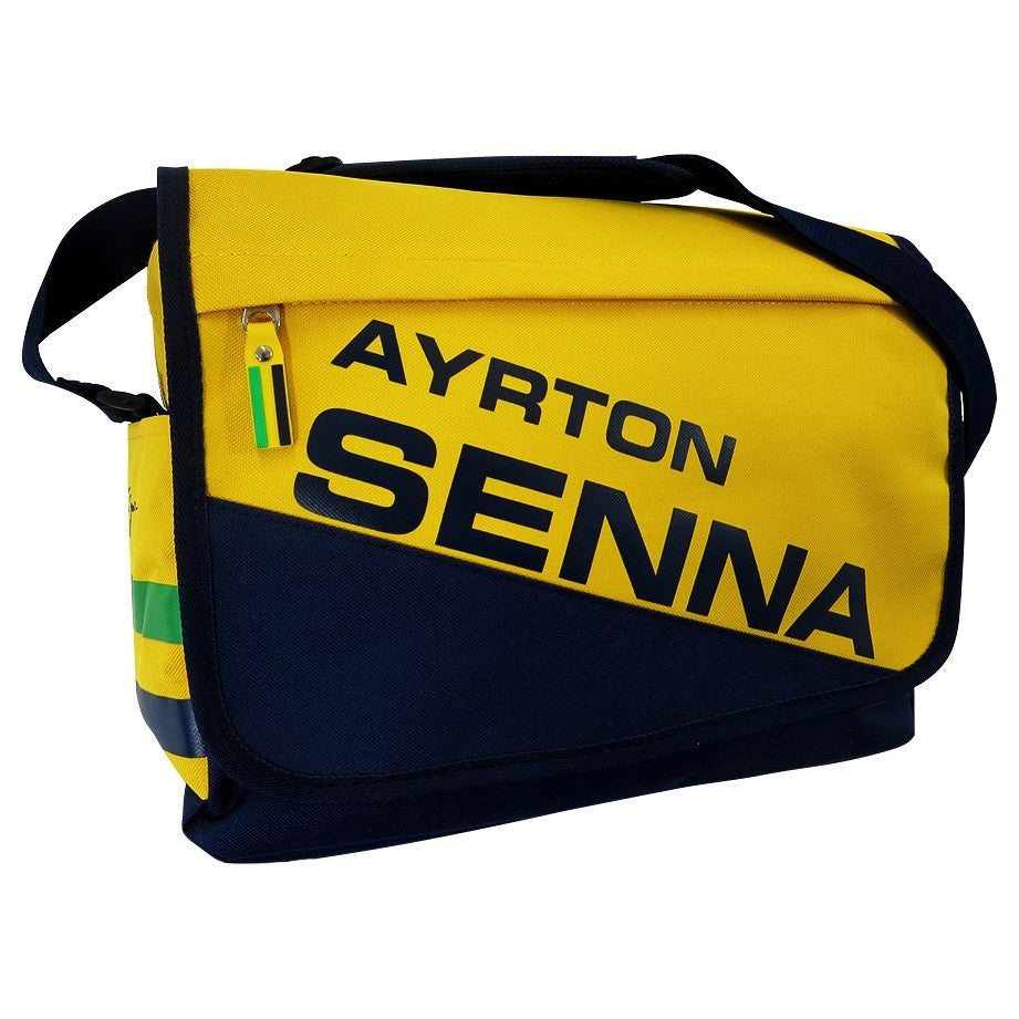 2015, Gelb, 31x35x10 cm, Senna Racing Messenger Tasche